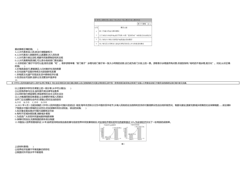 《2021北京道法试卷+答案+解析(word整理版)_12.2026年4月全国各地高考模拟卷_2026版初中金考卷•45套中考试卷汇编系列合集_全国版中考真题(1)_各省市《历年中考真题》2013-2024(10)_01北京卷》第3页预览