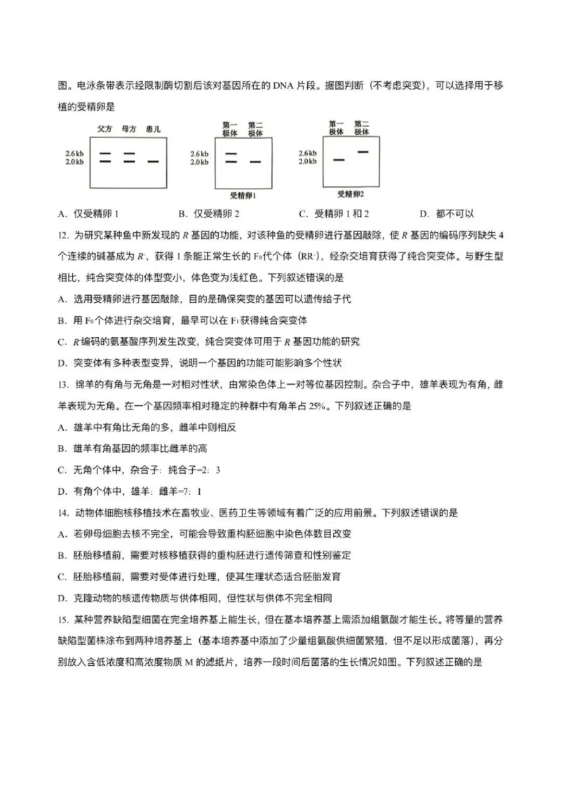 《安徽生物试题_2026年6月全国高考--_2026年高考真题试卷及答案_2026高考真题（全元高考）》第4页预览