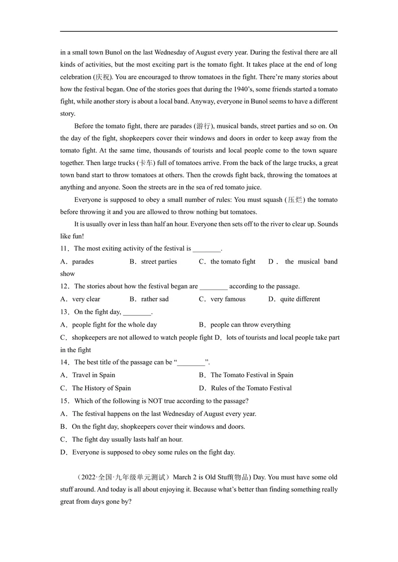 《Unit2刷能力(阅读写作拔高练)-2022-2023学年九年级英语全一册单元模块满分必刷题（人教版）_初中英语789_26秋最新人教版英语九年级上册_26秋人教九上_39、赠送其它资料_旧版资料》第2页预览