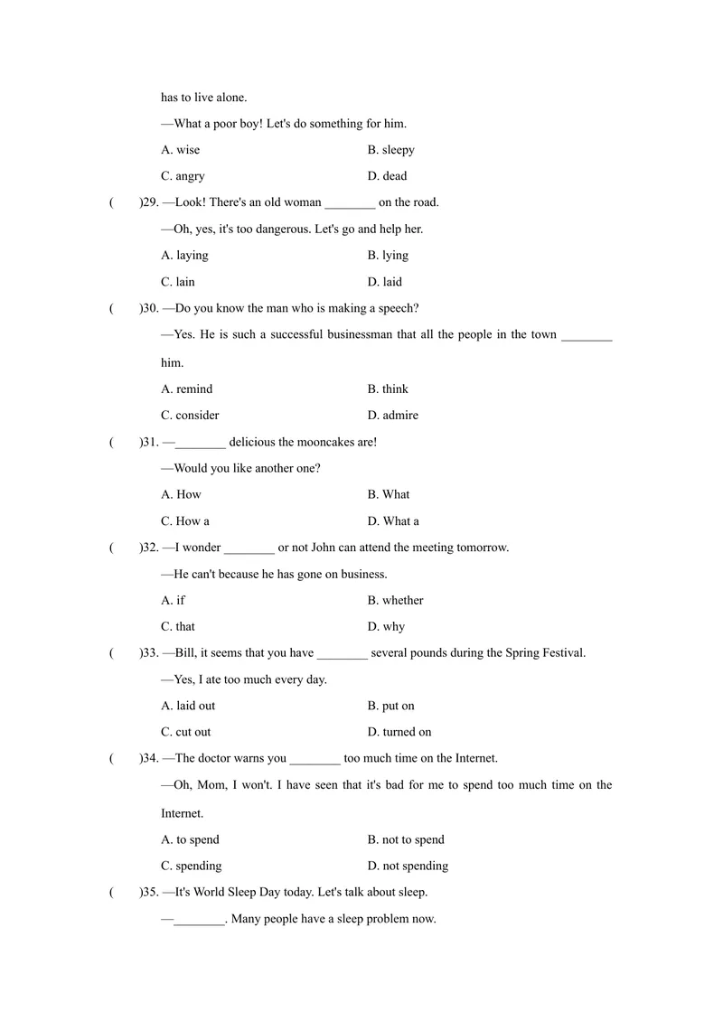 《UNIT2单元过关卷_初中英语789_26秋最新人教版英语九年级上册_26秋人教九上_39、赠送其它资料_旧版资料_4.习题试卷_3人教英语9全一册单元试卷（144份）_单元测试卷1（有听力）》第6页预览