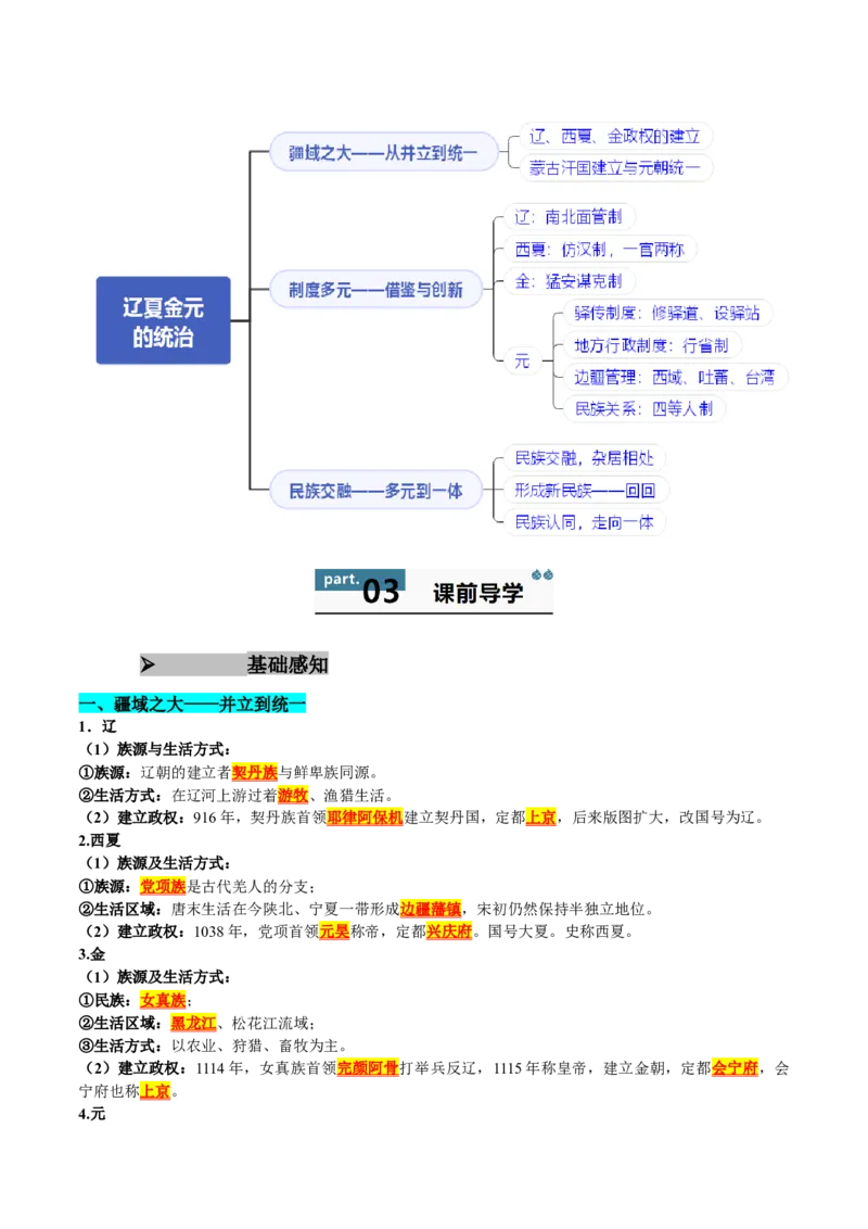 《第10课辽夏金元的统治（教师版）_新版高中_高中历史新版_高中历史纲要上（统编版）_同步讲义-P5_2025版》第2页预览