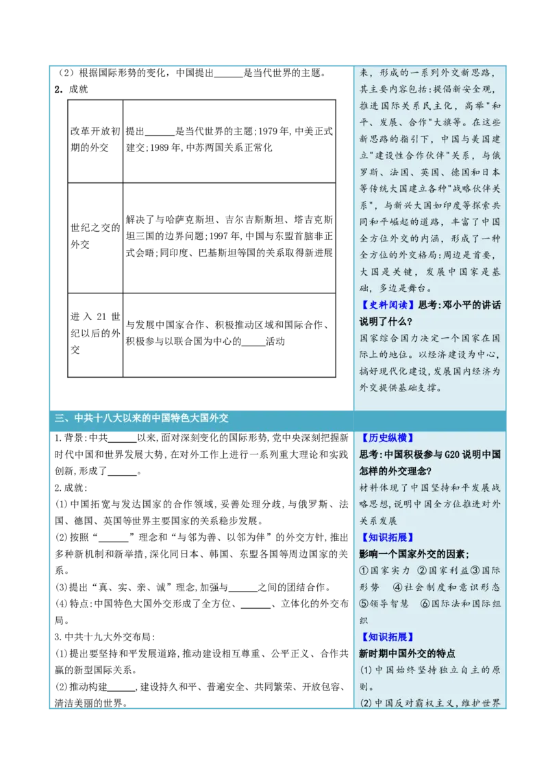 《第14课当代中国的外交（学生版）_新版高中_高中历史新版_高中历史选择性必修1（统编版）_同步讲义-P5_2024版》第3页预览