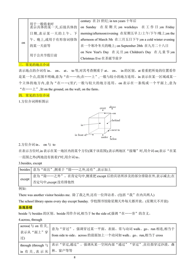 《专题02数词，介词，连词讲练（解析版）_初中英语789_最新人教版英语八年级上册_新版_最新2025秋人教版英语（八年级上册）_2025秋人教版英语8上：预习资料包》第8页预览