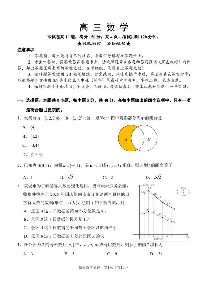 《泉州市2026届高中毕业班适应性练习题库数学_2024-2027高三（6-6月题库）_2026年05月高三试卷_260511福建省泉州市2026届高中毕业班适应性练习题库（全科）》第1页预览