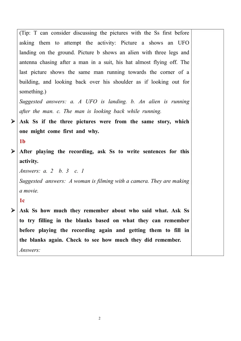 《Unit8SectionB（1a-1d）教案_初中英语789_26秋最新人教版英语九年级上册_26秋人教九上_39、赠送其它资料_旧版资料_2.精品教案_人教版英语9年级全册教案教案全英_Unit8》第2页预览
