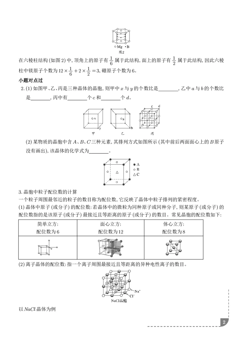 《晶胞结构及参数计算--2027届高考化学学生版_2024-2027高三（6-6月题库）_2026年06月高三试卷（数理化）_2026年6月高中化学试题汇编_0609化学_晶胞结构及参数计算--2027届高考化学》第2页预览