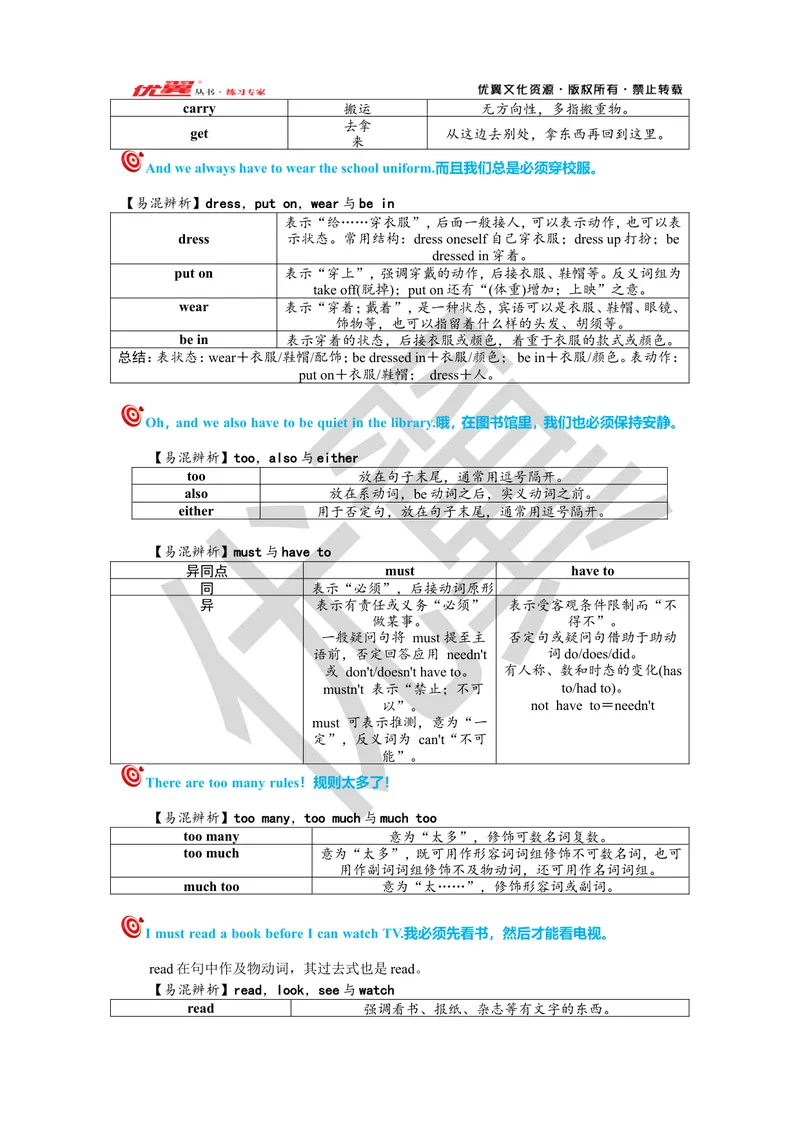《Unit4复习课件教师版_初中英语789_最新人教版英语七年级下册_七下英语旧版_人教版英语七年级下册教学资料（优翼）_人教版英语七年级下册(RJ)--7.单元复习课件_七下unit4》第3页预览