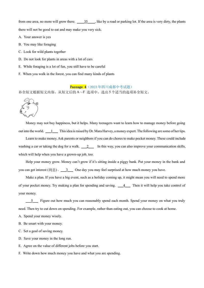 《专题15：阅读还原精练考题猜想-2023-2024学年九年级英语上学期期末考点大串讲（人教版）（原卷版）_初中英语789_旧版人教版英语九年级全册_新更新初中英语9全_期末复习》第3页预览