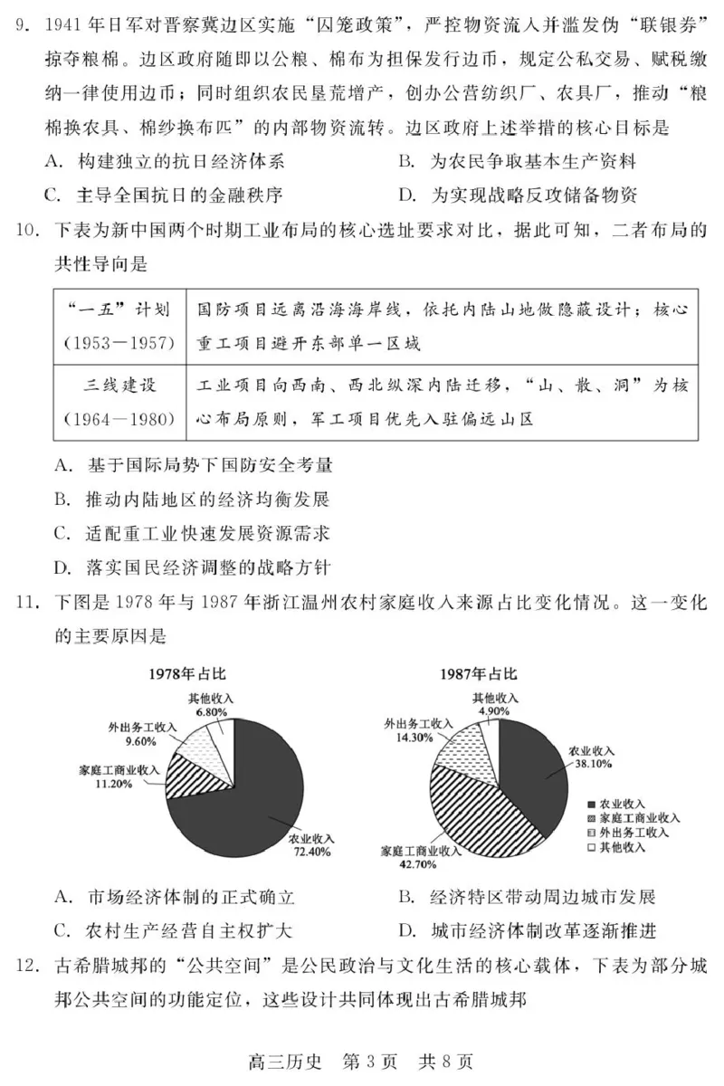《河北省NT20名校联合体高三年级5月高三质量检测历史试卷（含答案）202605高三质量检测（历史）_2024-2027高三（6-6月题库）_2026年05月高三试卷》第3页预览