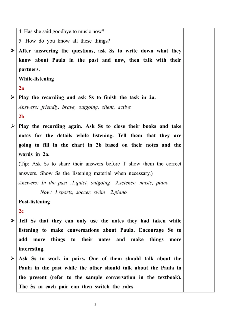 《Unit4SectionA（2a-2d）教案_初中英语789_旧版人教版英语九年级全册_旧版可参考_03.英语9全一册-核心素养教案+PPT课件第3套_9英教案（含核心素养）_Unit4》第2页预览