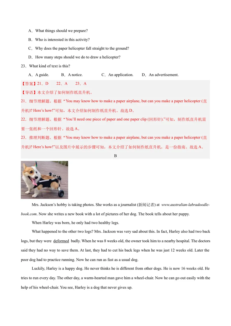《Unit9Haveyoueverbeentoamuseum？（单元卷·测试卷）（教师版）_初中英语789_最新人教版英语八年级下册_旧版（有参考价值）_版本二_八年级英语下册（人教版）_单元知识复习专项-U122_2025版》第6页预览