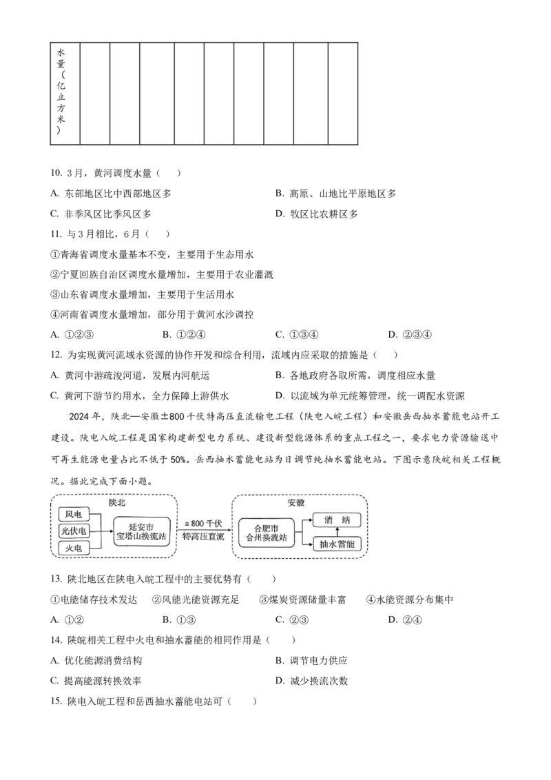 《湖北省黄梅县第一中学2025-2026学年高二下学期5月月考地理试卷（原卷版）_2024-2027高二（7-7月题库）_2026年06月高二试卷》第3页预览