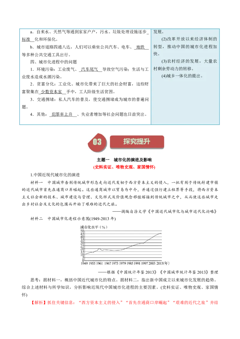 《第11课近代以来的城市化进程-选择性必修2：经济与社会生活）_新版高中_高中历史新版_高中历史选择性必修2（统编版）_同步讲义-P5_2024版》第4页预览