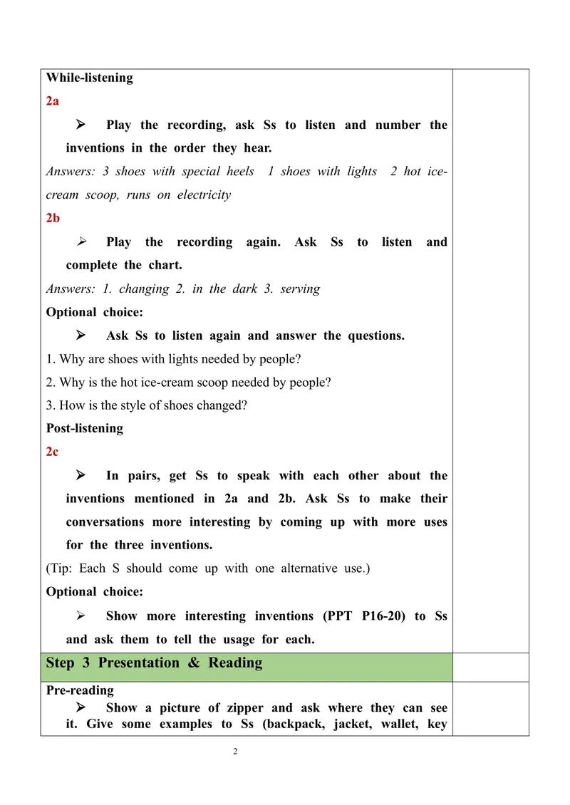 《Unit6SectionA（2a-2d）教案_初中英语789_旧版人教版英语九年级全册_旧版可参考_03.英语9全一册-核心素养教案+PPT课件第3套_9英教案（含核心素养）_Unit6》第2页预览