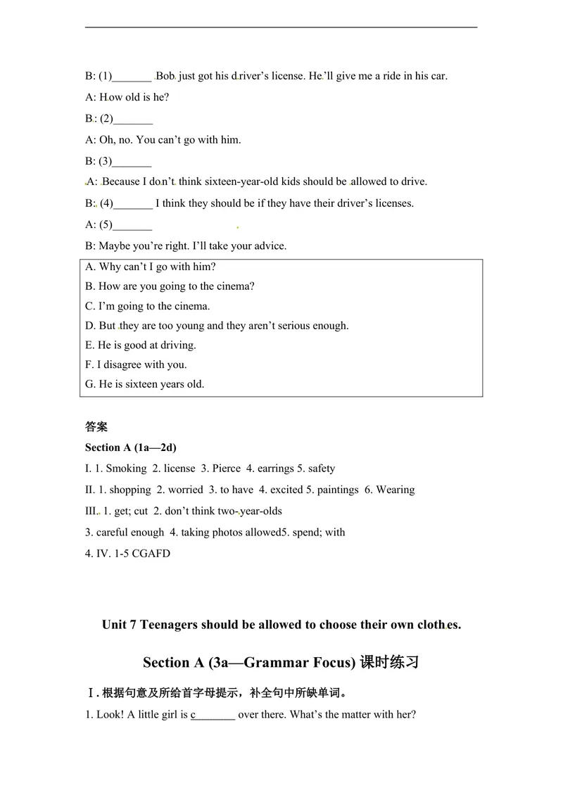 《unit7练习1含答案._初中英语789_26秋最新人教版英语九年级上册_人教版英语九年级全册_人教版初中英语9全一册_4.试题试卷_（赠送）九年级全一册题库_同步练习》第2页预览