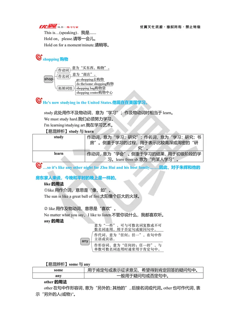 《Unit6复习课件教师版_初中英语789_最新人教版英语七年级下册_七下英语旧版_人教版英语七年级下册教学资料（优翼）_人教版英语七年级下册(RJ)--7.单元复习课件_七下unit6》第3页预览