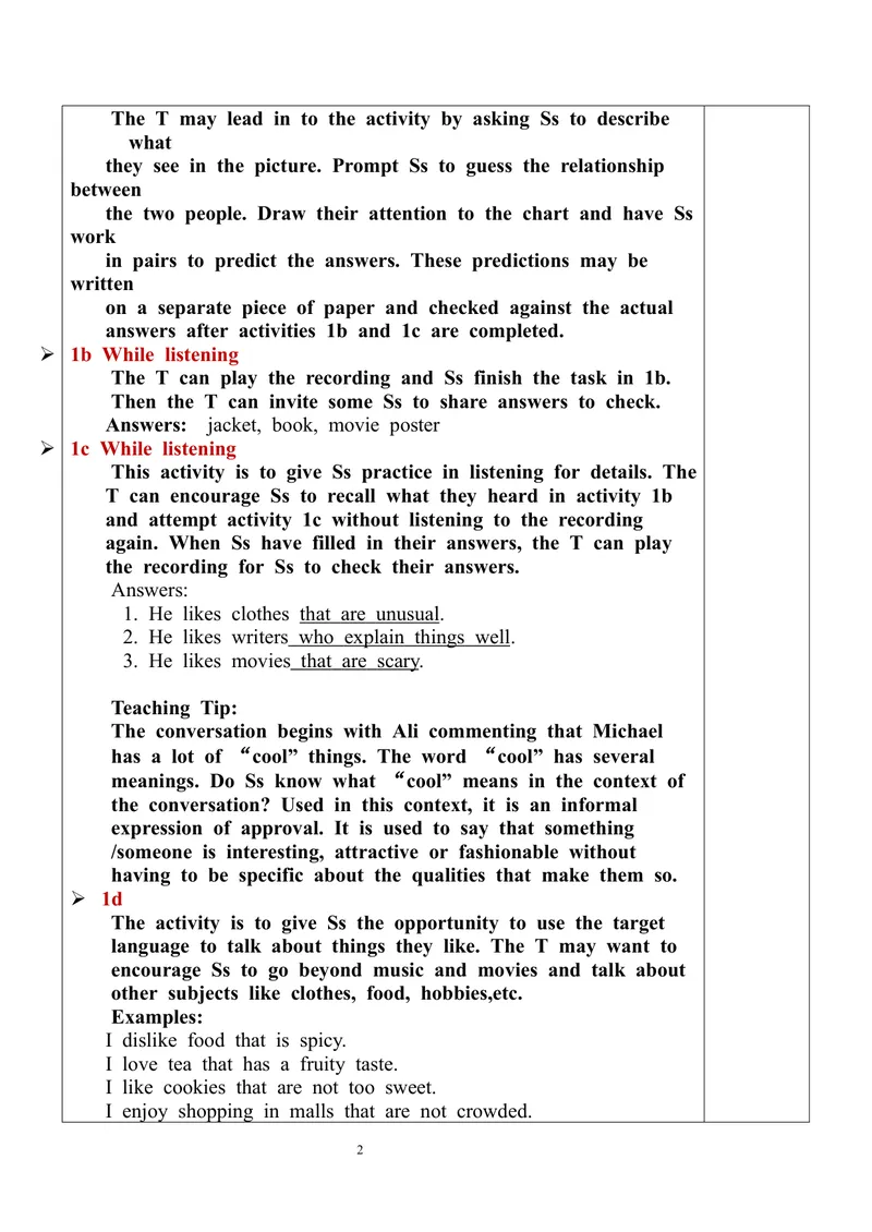 《Unit9SectionB（1a-1d）教案_初中英语789_旧版人教版英语九年级全册_旧版可参考_03.英语9全一册-核心素养教案+PPT课件第3套_9英课件+三维目标教案_9全英语课件+教案Unit9》第2页预览