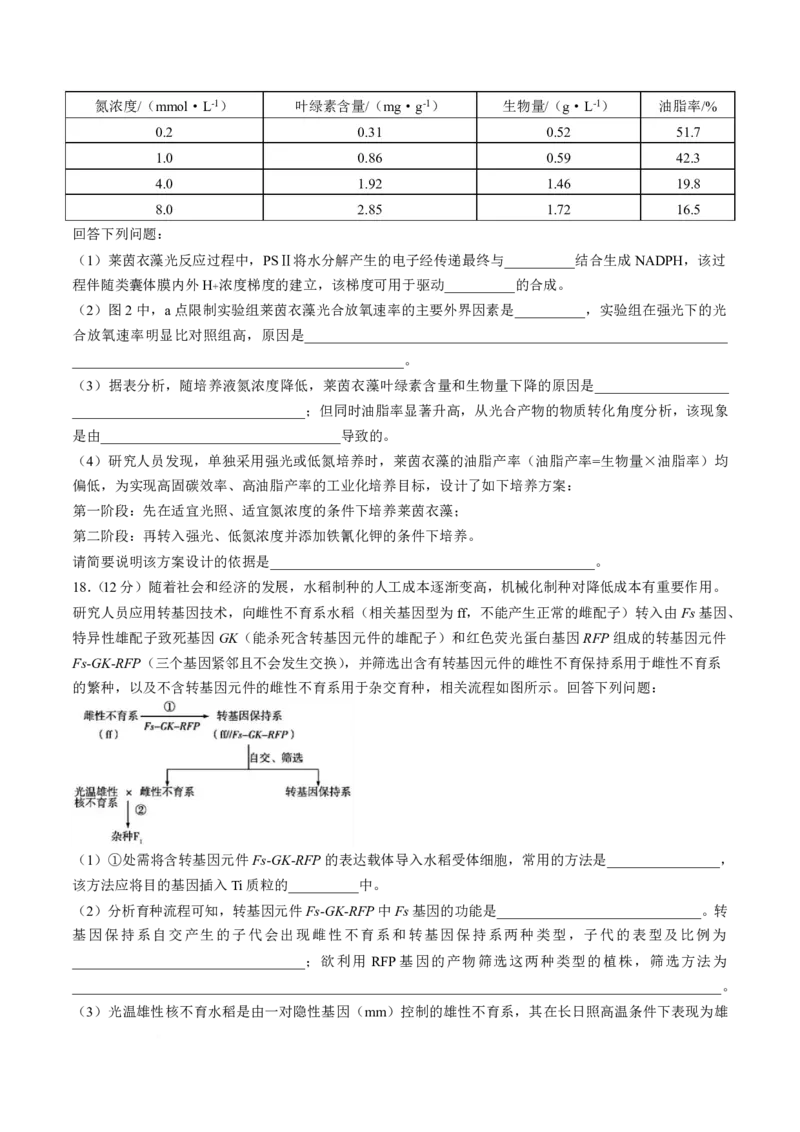 《湖南省衡阳市耒阳市第二中学2025-2026学年高二下学期5月期中考试生物试卷(扫描版含答案)_2024-2027高二（7-7月题库）_2026年05月高二试卷》第6页预览