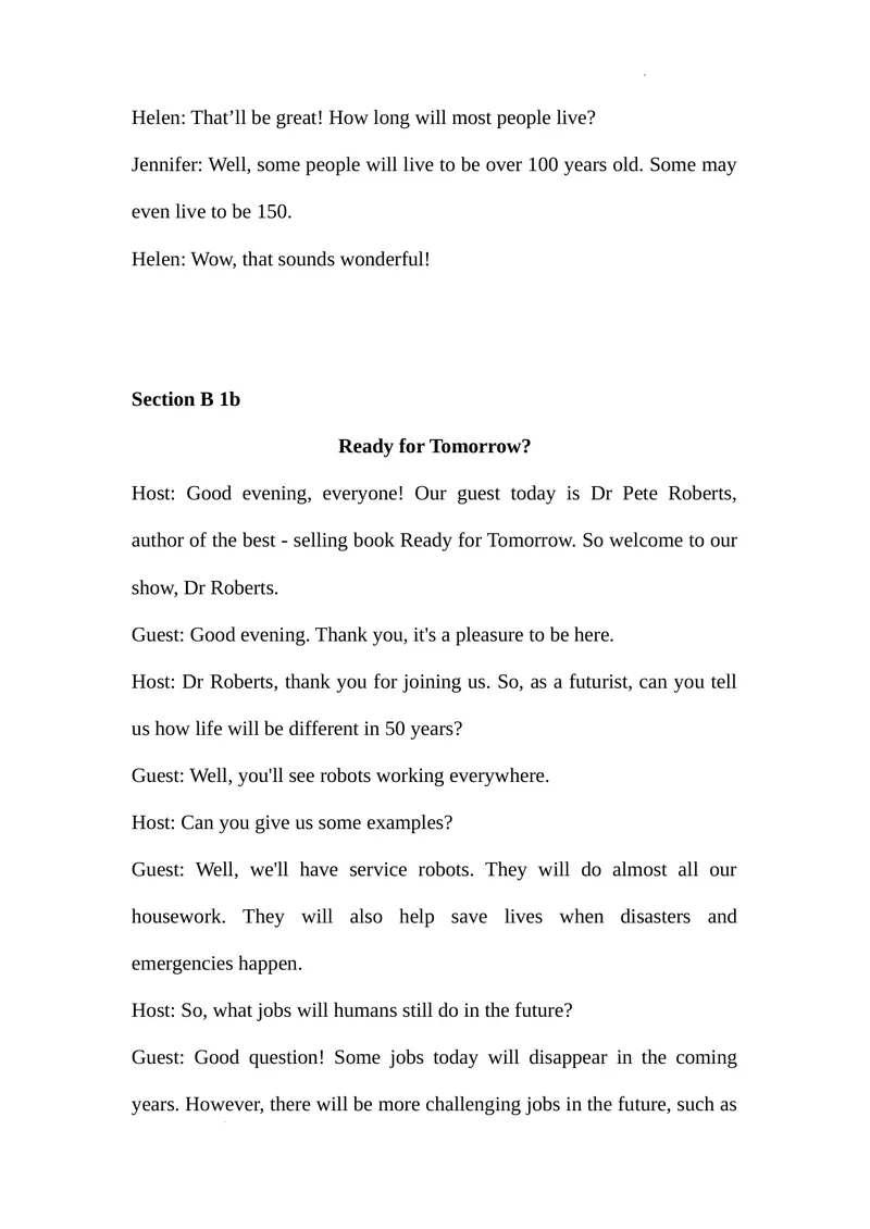 《Unit7WhenTomorrowComes全单元听力材料_初中英语789_最新人教版英语八年级上册_新版_初中英语8上新更新第一套可选择_03-05.英语8上-单词音频视频等_04.英语8上-音频+视频》第3页预览