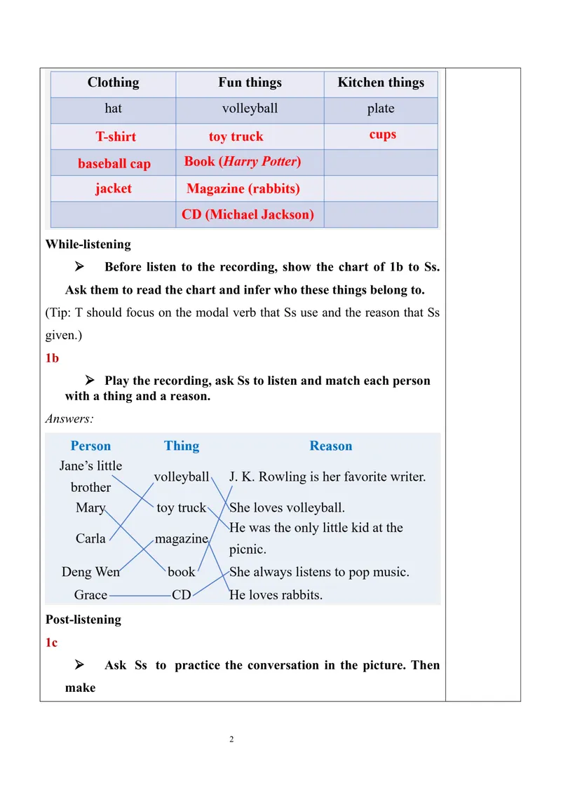 《Unit8SectionA（1a-1c）教案_初中英语789_旧版人教版英语九年级全册_旧版可参考_03.英语9全一册-核心素养教案+PPT课件第3套_9英教案（含核心素养）_Unit8》第2页预览