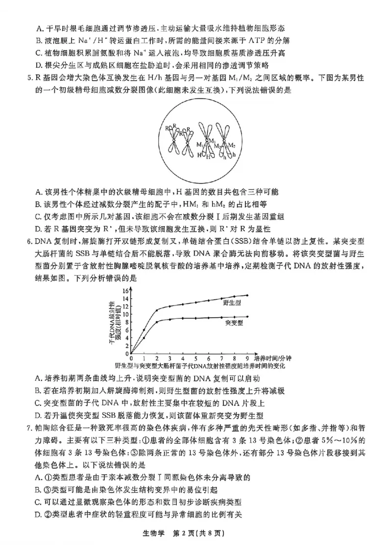 《生物试卷-辽宁省名校联盟2026届高三5月份联合考试_2024-2027高三（6-6月题库）_2026年05月高三试卷_260508辽宁名校联盟2026届高三5月联考》第2页预览
