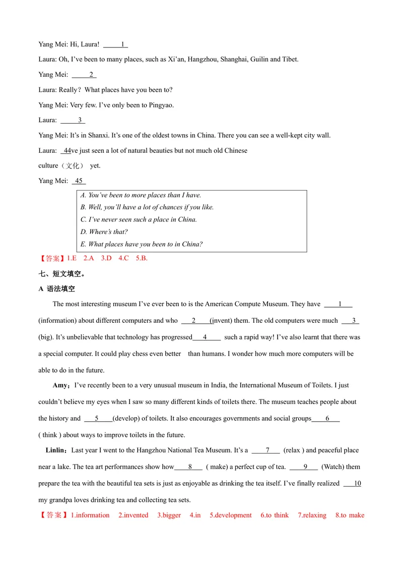 《Unit9第4课时SectionB（1a-1d）（课时练习）（教师版）_初中英语789_最新人教版英语八年级下册_旧版（有参考价值）_版本二_八年级英语下册（人教版）_大单元教学课件+教学设计-U44》第5页预览