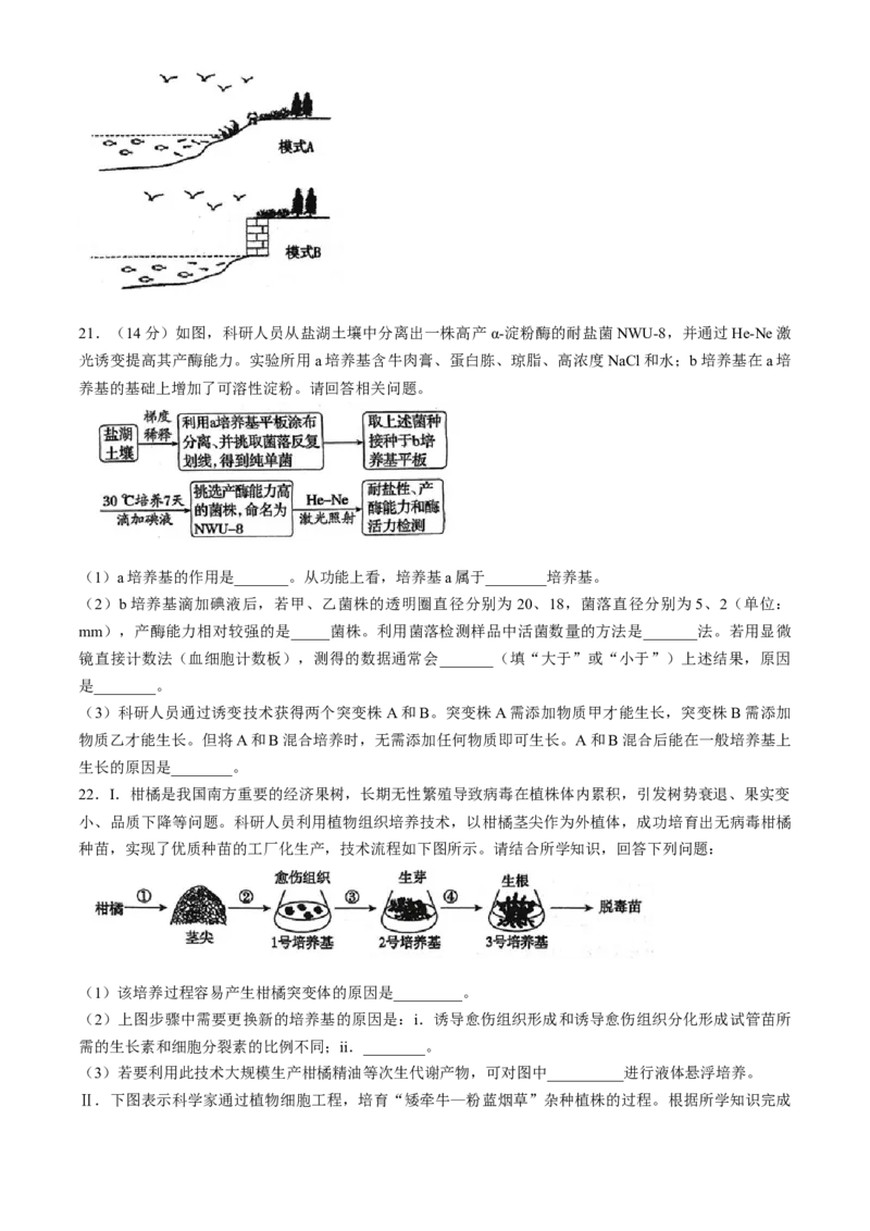 《湖北省云学联盟2025-2026学年高二下学期期中素养测评试题生物（B）Word版含解析_2024-2027高二（7-7月题库）_2026年06月高二试卷》第6页预览