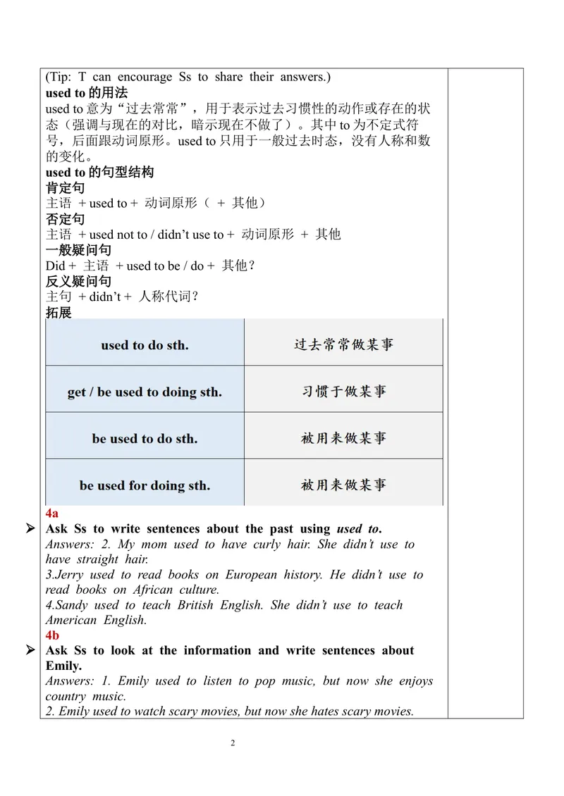 《Unit4SectionA（GF-4c）教案_初中英语789_旧版人教版英语九年级全册_旧版可参考_03.英语9全一册-核心素养教案+PPT课件第3套_9英教案（含核心素养）_Unit4》第2页预览
