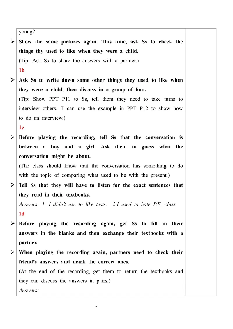 《Unit4SectionB（1a-1e）教案_初中英语789_旧版人教版英语九年级全册_旧版可参考_03.英语9全一册-核心素养教案+PPT课件第3套_9英课件+三维目标教案_9全英语课件+教案Unit4》第2页预览