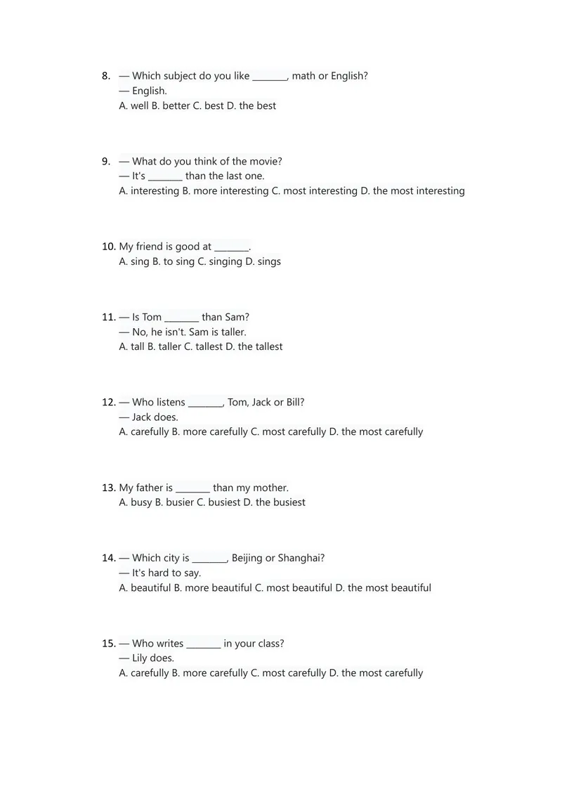 《人教版八上英语Unit3讲义（学生版）_初中英语789_最新人教版英语八年级上册_新版_初中英语8上新更新第三套可选择_03讲义_讲义赠送参考_讲义word》第4页预览