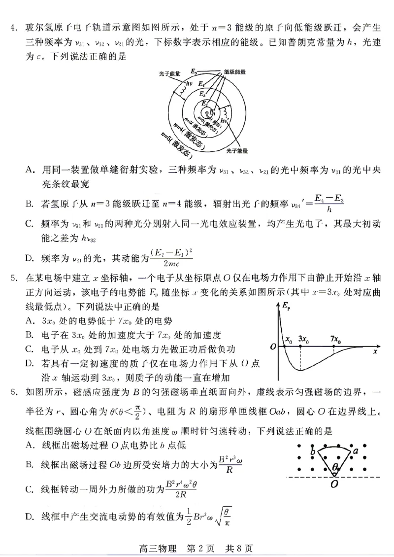 《河北省NT20名校联合体高三年级5月高三质量检测物理试题_2024-2027高三（6-6月题库）_2026年05月高三试卷_260514河北省NT20名校联合体2026届高三5月质量检测（全科）》第2页预览