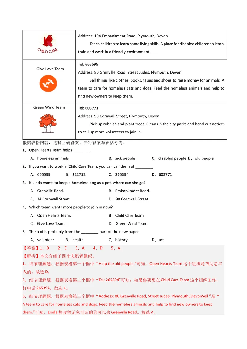 《专题05阅读理解之应用文（期末必刷15篇）（教师版）_初中英语789_最新人教版英语八年级下册_旧版（有参考价值）_版本二_八年级英语下册（人教版）_期末专项复习-U302_2025版》第8页预览