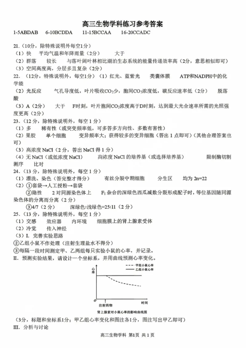 《生物答案-2026届浙江省精诚联盟高三二模_2024-2027高三（6-6月题库）_2026年05月高三试卷_260516浙江精诚联盟2026届高三下学期第二次模拟练习（全科）》第1页预览