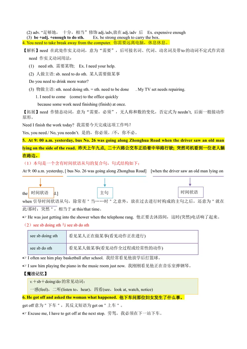 《专题02核心考点归纳（考点清单）-（人教版）_初中英语789_最新人教版英语八年级下册_旧版（有参考价值）_版本二_八年级英语下册（人教版）_期末专项复习-U302_2024版》第2页预览