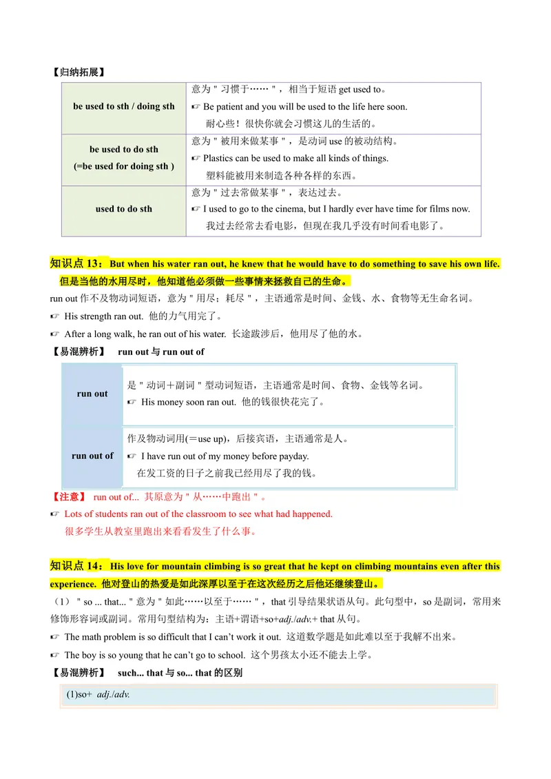 《专题02核心考点归纳（考点清单）-（人教版）_初中英语789_最新人教版英语八年级下册_旧版（有参考价值）_版本二_八年级英语下册（人教版）_期末专项复习-U302_2024版》第5页预览