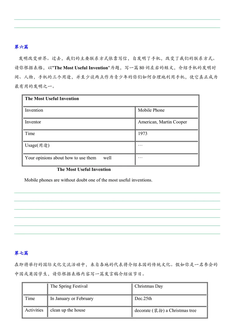 《书面表达_话题作文期中复习归纳-2022-2023学年人教版英语九年级全册_初中英语789_26秋最新人教版英语九年级上册_26秋人教九上_39、赠送其它资料_旧版资料_4.习题试卷》第4页预览
