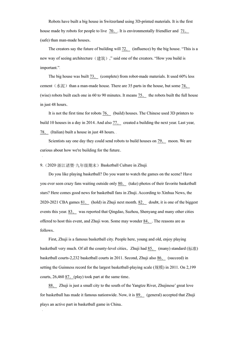 《专题04语法填空15道（各地名校最新期末真题）-2021-2022学年九年级英语上学期期末复习查缺补漏冲刺满分（重点知识+难点易错点）人教版_初中英语789_26秋最新人教版英语九年级上册》第7页预览