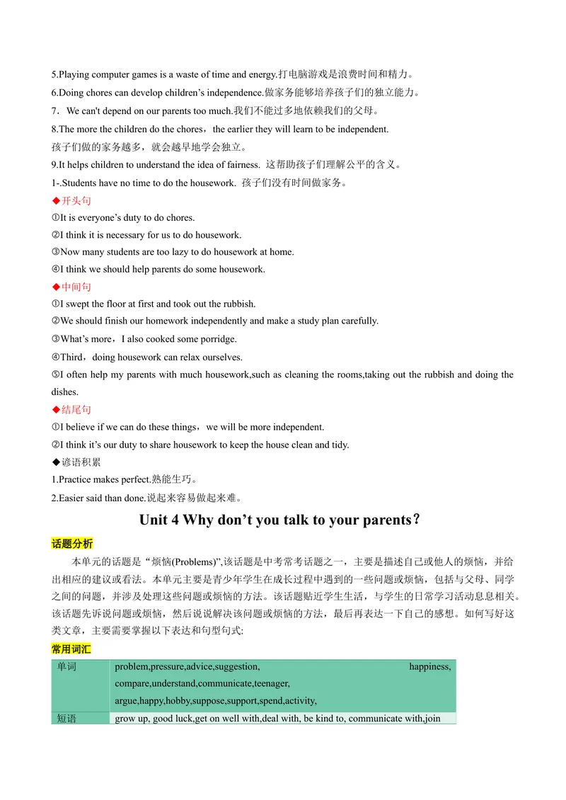 《专题04单元写作梳理（考点清单）-（人教版）_初中英语789_最新人教版英语八年级下册_旧版（有参考价值）_版本二_八年级英语下册（人教版）_期末专项复习-U302_2024版》第9页预览