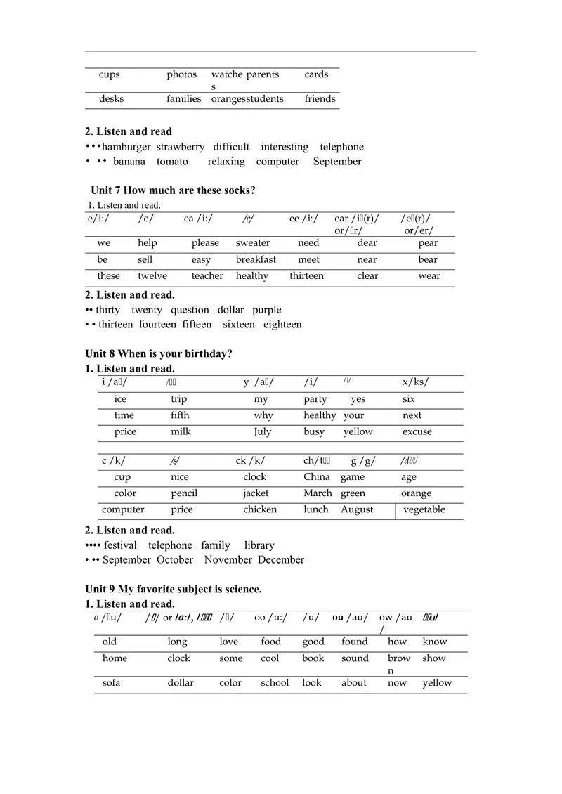 《七年级上英语教材知识体系与知识点整理_初中英语789_最新人教版英语七年级上册_七上英语旧版_第二套_人教版英语七年级上册知识点梳理_人教版英语七年级上册知识点梳理_期末复习》第9页预览