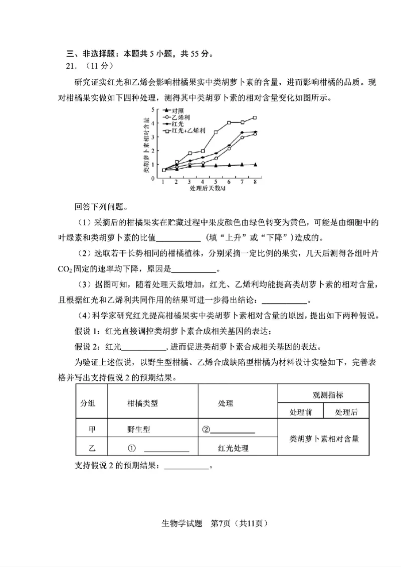 《生物-2026届长春高三下三模_2024-2027高三（6-6月题库）_2026年05月高三试卷_2605092026届长春三模试题(东北三省四市联考)（全科）》第7页预览