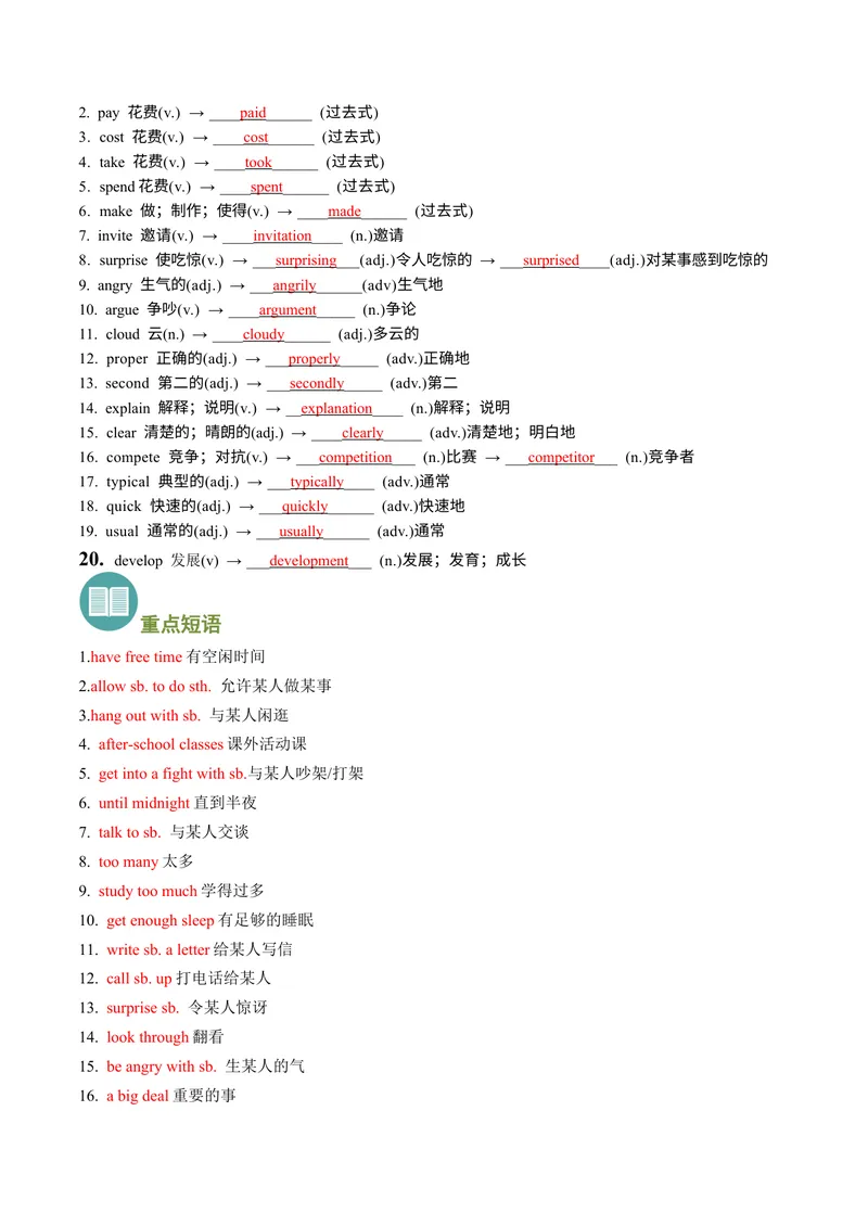 《专题01重点词汇和短语归纳（考点清单）-（人教版）_初中英语789_最新人教版英语八年级下册_旧版（有参考价值）_版本二_八年级英语下册（人教版）_期末专项复习-U302_2024版》第7页预览