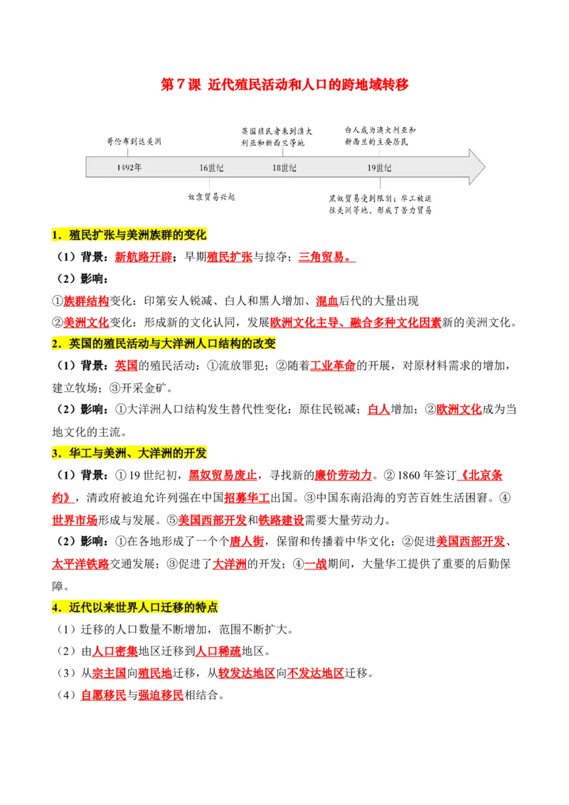 《第三单元人口迁徙、文化交融与认同（知识清单）-（选择性必修3：文化交流与传播）_新版高中_高中历史新版_高中历史选择性必修3（统编版）_单元复习专项-P43_2025版》第3页预览