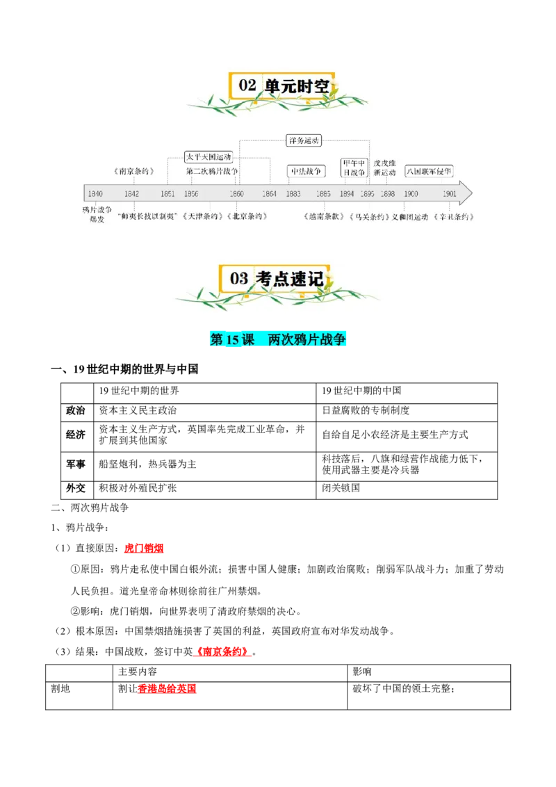 《第五单元明清时期的内忧外患与救亡图存（知识清单）-（中外历史纲要上）_新版高中_高中历史新版_高中历史纲要上（统编版）_单元复习专项-P43_2025版》第2页预览