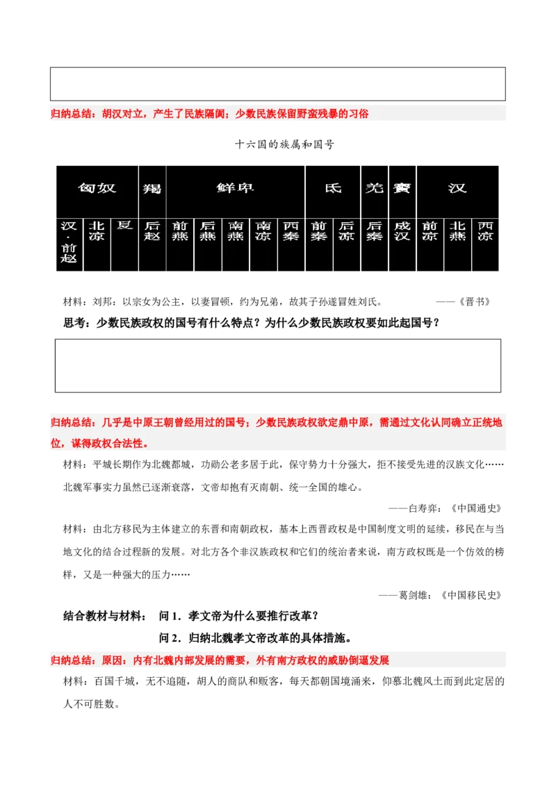 《第5课三国两晋南北朝的政权更迭与民族交融（学案）-（中外历史纲要上册）_新版高中_高中历史新版_高中历史纲要上（统编版）_同步讲义-P5_2024版》第7页预览