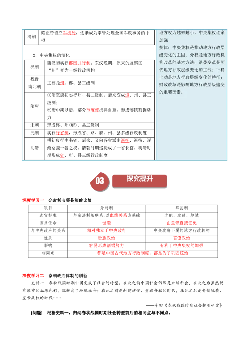 《第1课中国古代政治制度的形成与发展（答案版）_新版高中_高中历史新版_高中历史选择性必修1（统编版）_同步讲义_2024版》第3页预览