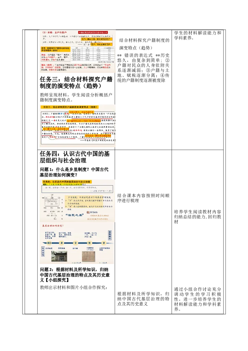 《第17课中国古代的户籍制度和社会治理（课时教学设计）-（统编版选择性必修一）_新版高中_高中历史新版_高中历史选择性必修1（统编版）_大单元教学课件+教学设计-P21》第3页预览