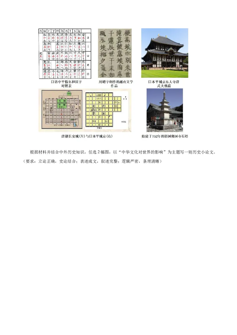 《第一单元源远流长的中华文化（单元测试卷）（选择性必修3：文化交流与传播）_新版高中_高中历史新版_高中历史选择性必修3（统编版）_单元复习专项-P43_2024版》第6页预览