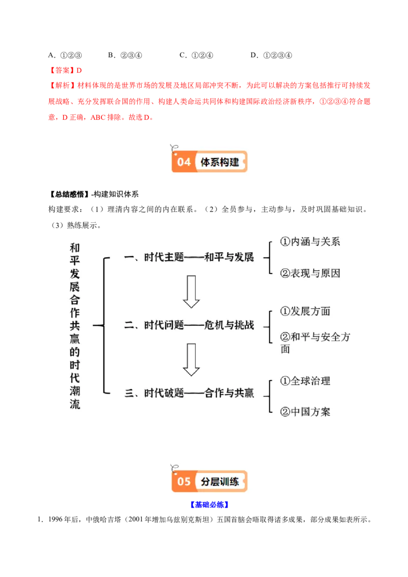 《第23课和平发展合作共赢的时代潮流（教师版）_新版高中_高中历史新版_高中历史纲要下（统编版）_同步讲义-P5_2025版》第6页预览