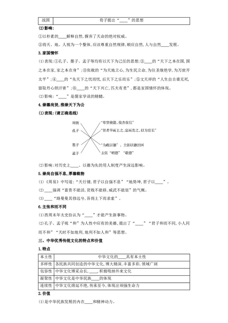 《第1课中华优秀传统文化的内涵与特点（导学案）-（统编版选必3）_新版高中_高中历史新版_高中历史选择性必修3（统编版）_导学案》第4页预览