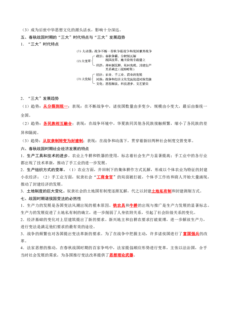 《第一单元从中华文明起源到秦汉统一多民族封建国家的建立与巩固（背诵版）_新版高中_高中历史新版_高中历史纲要上（统编版）_单元知识点总结》第5页预览